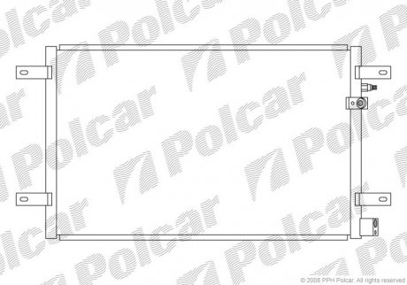 Радиаторы кондиционера Polcar 1338K8C1 (фото 1)