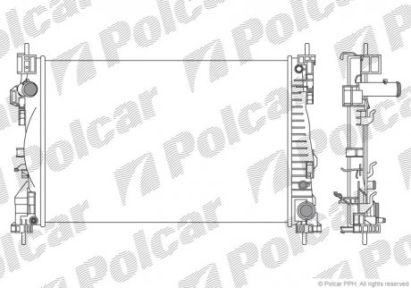 Радиатор охлаждения Polcar 142108A3 (фото 1)