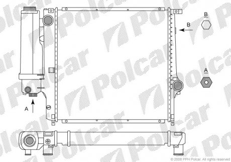 Радиаторы охлаждения Polcar 200708-2 (фото 1)