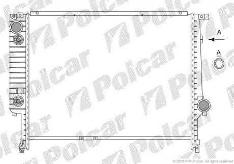Радиаторы охлаждения Polcar 200708-4 (фото 1)