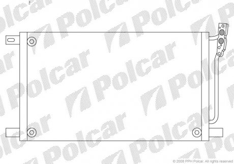 Радіатори кондиціонера Polcar 2008K82X (фото 1)