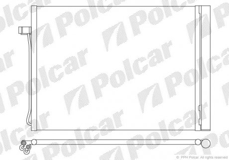 Радиаторы кондиционера Polcar 2051K8C1 (фото 1)