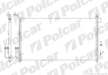 Радиаторы кондиционера Polcar 2707K8C1S