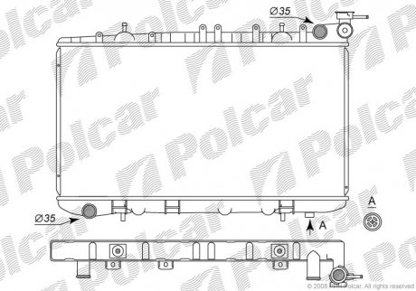 Радиатор охлаждения Polcar 272808-2 (фото 1)