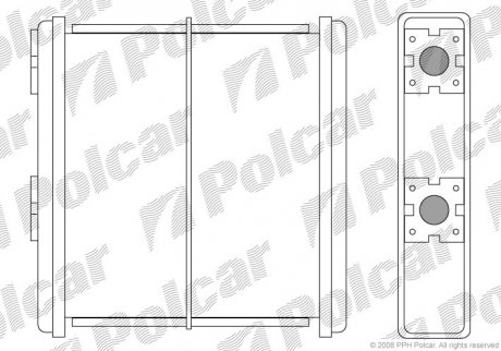 Радиатор обогрева Polcar 2728N8A1