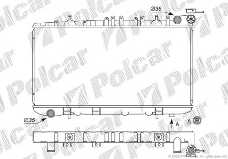 Радиатор охлаждения Polcar 273108-4