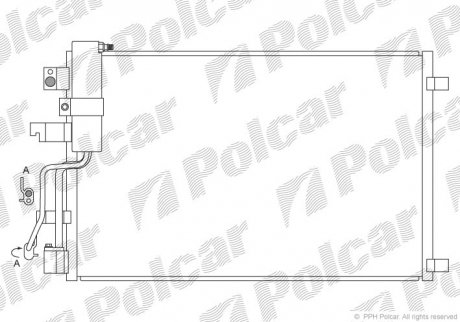 Радиаторы кондиционера Polcar 2759K83K (фото 1)