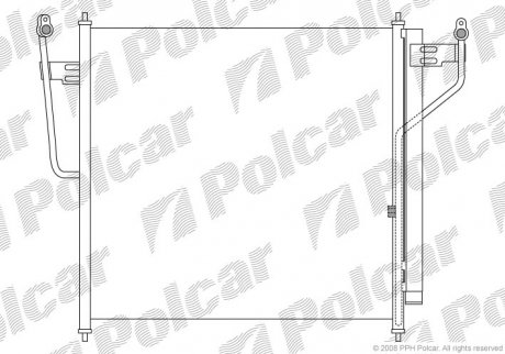 Радиаторы кондиционера Polcar 2782K8C1 (фото 1)