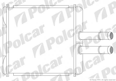 Радіатор обігріву Polcar 2912N8-1