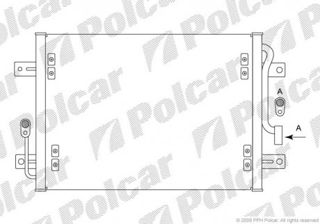 Радиаторы кондиционера Polcar 3005K8C1 (фото 1)