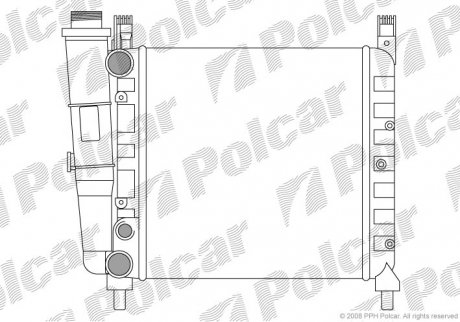 Радиатор охлаждения Polcar 301608-3