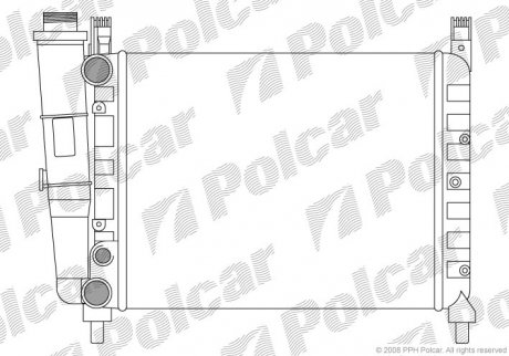 Радіатор охолодження Polcar 301608-5 (фото 1)