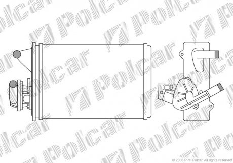 Радиатор обогрева Polcar 3016N8-1