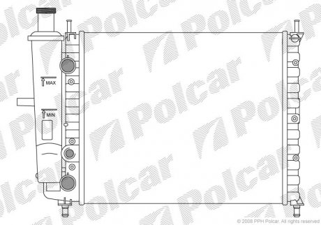 Радіатор охолодження Polcar 301808A0