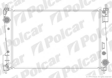 Радиатор охлаждения Polcar 302408-1 (фото 1)