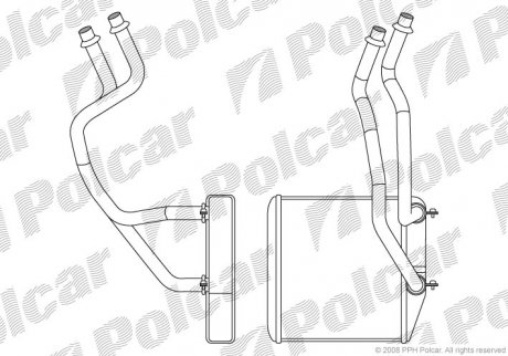 Радіатор обігріву Polcar 3024N81X