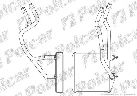 Радиатор обогрева Polcar 3024N81X