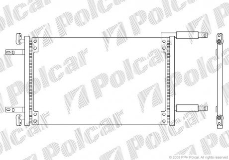 Радиаторы кондиционера Polcar 3040K82X (фото 1)