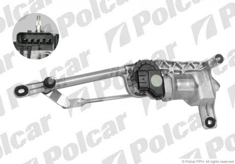 Механизм стеклоочистителей с моторчиком Polcar 3044ZWP1