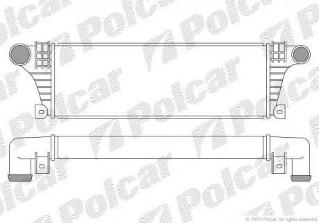 Радиаторы воздуха (Интеркулеры) Polcar 3050J8-1 (фото 1)