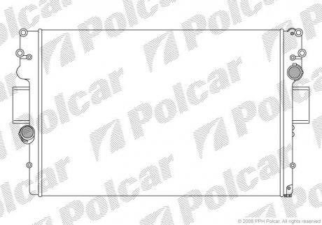 Радиатор охлаждения Polcar 305208A5