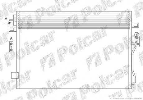Радиаторы кондиционера Polcar 3140K8C1 (фото 1)