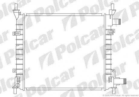 Радиаторы охлаждения Polcar 320008A2 (фото 1)