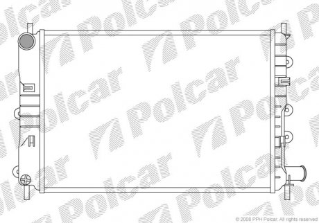Радиатор охлаждения Polcar 320608A4 (фото 1)
