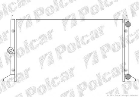 Радіатор охолодження Polcar 324008A3