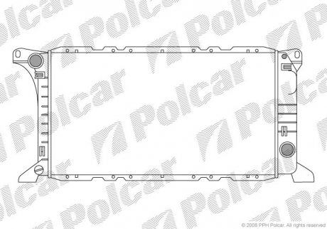 Радіатор охолодження Polcar 324408-0