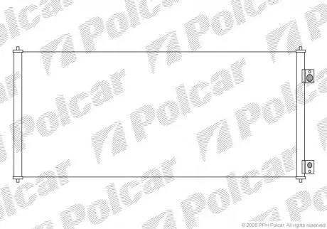Радиатор кондиционера Polcar 3247K8C1S