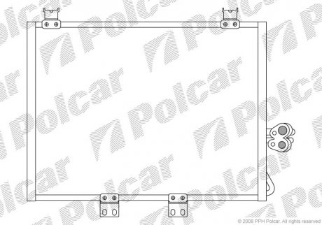 Радиаторы кондиционера Polcar 3400K8C2 (фото 1)