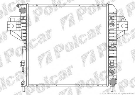 Радиаторы охлаждения Polcar 341008-1 (фото 1)