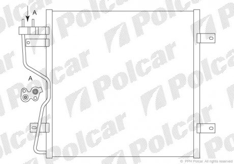 Радиаторы кондиционера Polcar 3411K8C1 (фото 1)