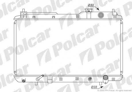 Радиатор охлаждения Polcar 3875081K