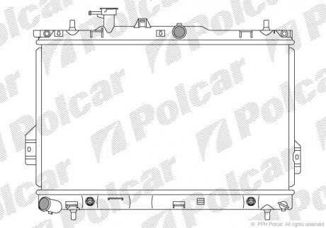Радіатор охолодження Polcar 403508-1 (фото 1)