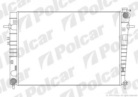 Радіатор охолодження Polcar 4047082X