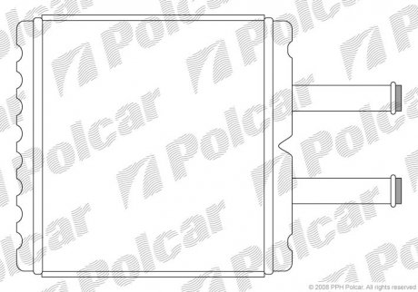 Радіатор обігріву Polcar 4105N8A1