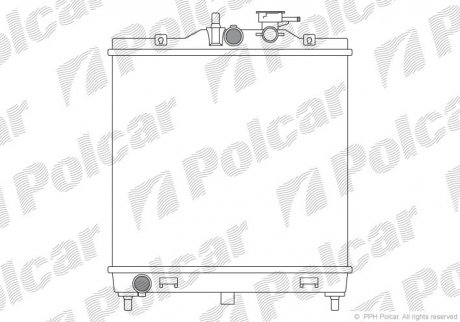 Радіатор охолодження Polcar 410608-1