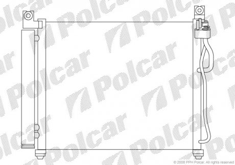Радиаторы кондиционера Polcar 4106K8C1 (фото 1)