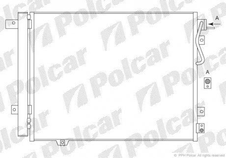 Радиаторы кондиционера Polcar 4171K82X