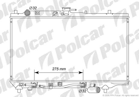 Радиаторы охлаждения Polcar 450408-0