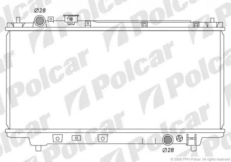 Радиатор охлаждения Polcar 450708-1