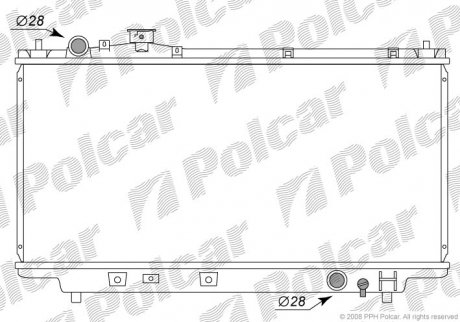Радиаторы охлаждения Polcar 450708-2 (фото 1)