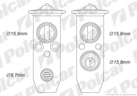 Стопорный клапан Polcar 4541KZ-1