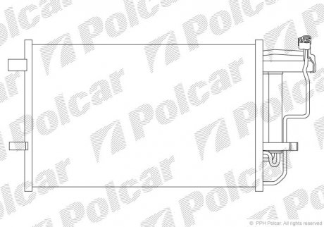 Радиаторы кондиционера Polcar 4542K81K (фото 1)