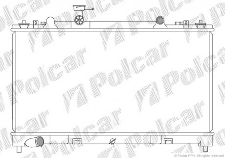 Радиатор охлаждения Polcar 456008-5
