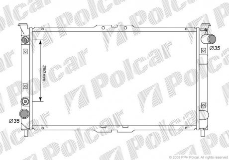 Радіатор охолодження Polcar 457708-2