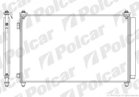 Радиатор кондиционера Polcar 4579K83K (фото 1)