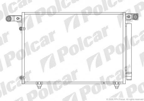 Радіатор кондиціонера Polcar 4579K8C1